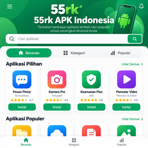 55rk APK di Indonesia - Panduan Unduh Menggunakan Browser Android